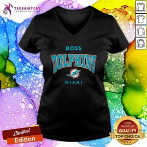 Official Miami Dolphins BOSS X NFL Huddle V-neck