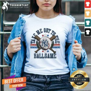 Premium New York Yankees Take Me Out To The Ballgame V-neck