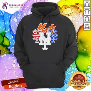 Pretty New York Mets America Flags Celebrating 4th Of July Hoodie