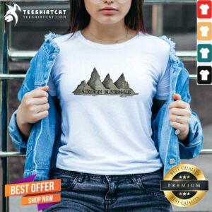 Pretty Strength In Struggle Mountain V-neck