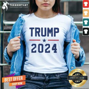 Pretty Trump 2024 Pro Trump Pro America Republican V-neck