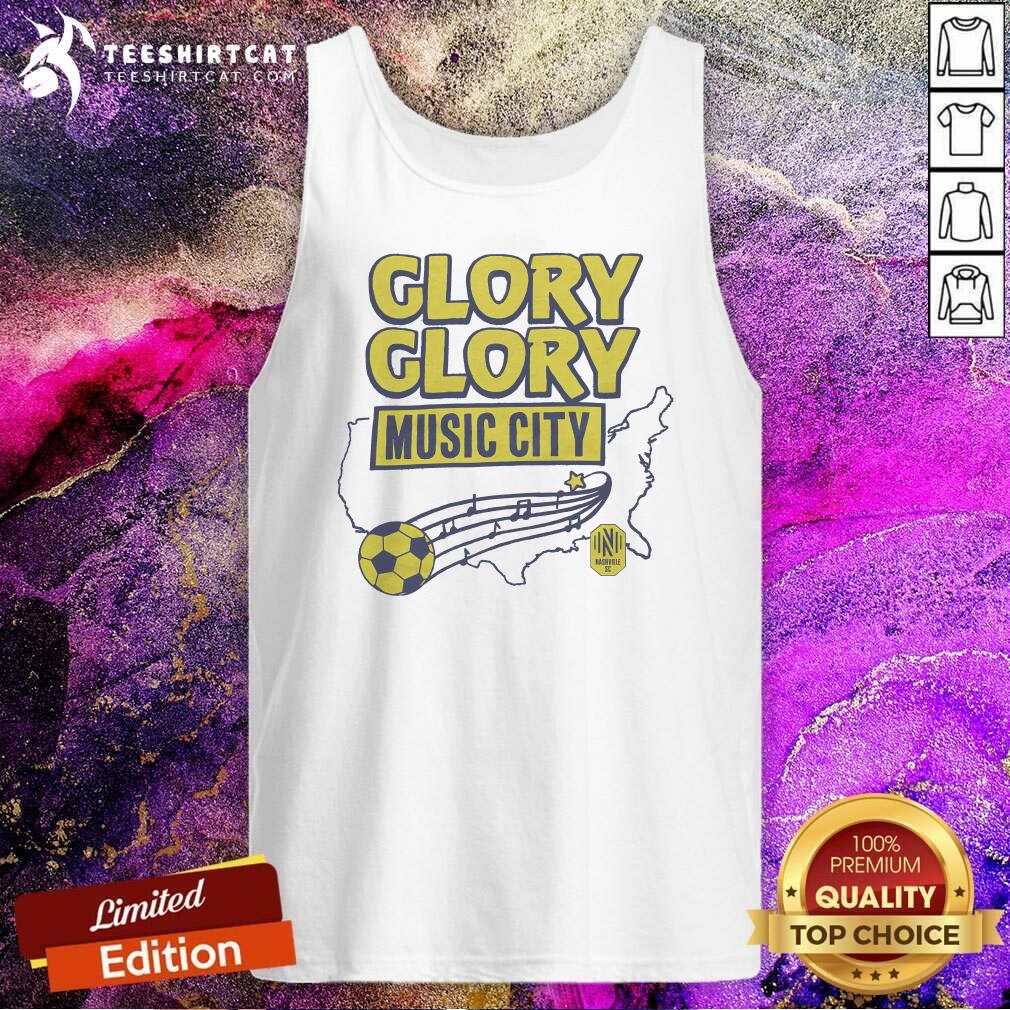 Top Nashville SC Glory Glory Music City Tank-top