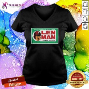 Top Philadelphia's Best Chew Len Man Chaw Chewing Tobacco V-neck