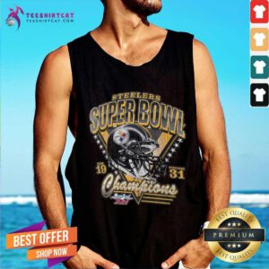 Top Steelers Hometown Old-Fashioned Super Bowl XIV Champions Tank-top