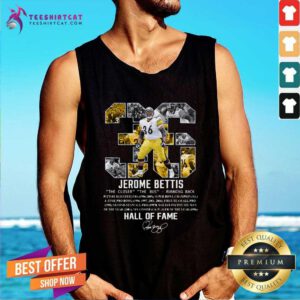 Awesome Jerome Bettis Pittsburgh Steelers Hall Of Fame Signature Tank-top