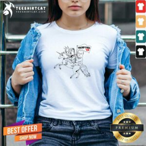 Funny Donald Trump And Rob Ford Riding A Unicorn V-neck