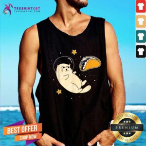 Good Astronaut Cat In Outer Space Tacos Tank-top