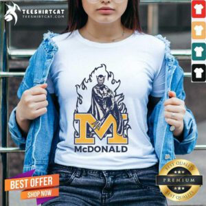 Great McDonald Blue Devils V-neck