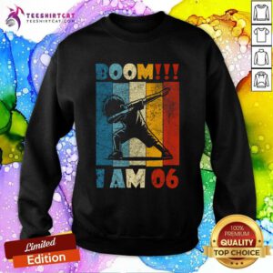 Great Youth 6 Year Old Dabbing Boy 6th Birthday Sweatshirt