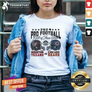 Nice 2024 Pro Football Hall Of Fame Game Texans Vs Bears V-neck