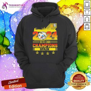 Nice 2024 UEFA Euro Best League Champions Spain Team Football Hoodie