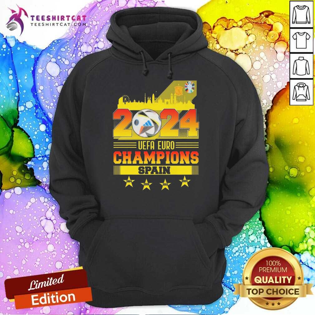 Nice 2024 UEFA Euro Best League Champions Spain Team Football Hoodie