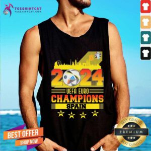 Nice 2024 UEFA Euro Best League Champions Spain Team Football Tank-top