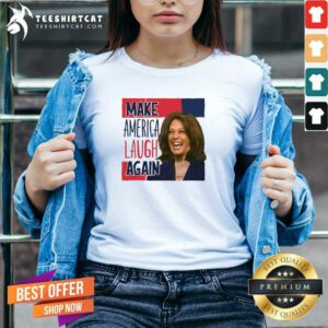 Official Make America Laugh Again Kamala Harris 2024 V-neck