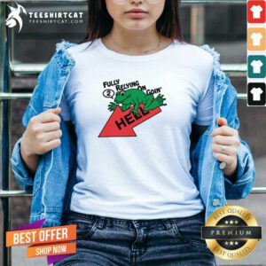 Original Frog Fully Relying On Going 2 Hell V-neck