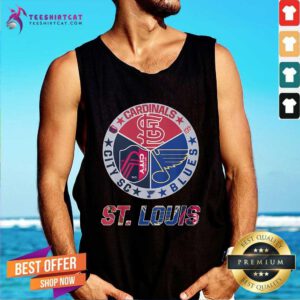Original ST Louis Cardinals City SC And Blues Tank-top