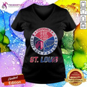 Original ST Louis Cardinals City SC And Blues V-neck