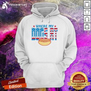 Original Where My Dog At USA Hot Dog Hoodie