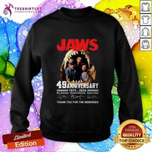 Premium Jaws 49th Anniversary 1975-2024 Sweatshirt