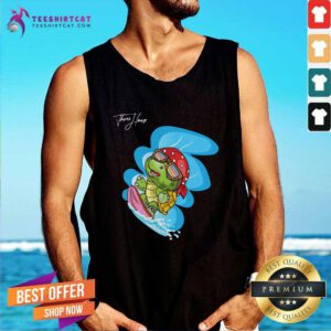 Premium Thouse Surf Turtle Tank-top