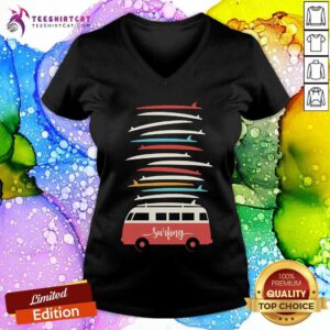 Premium To The Beach Surfing V-neck