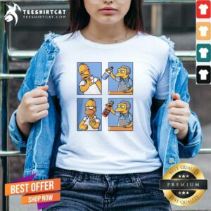 Pretty The Simpsons No Water Beer Yes V-neck