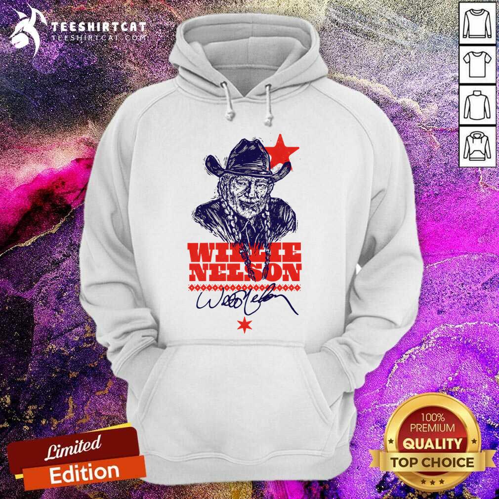 Pretty Woodcut Portrait Willie Nelson Hoodie