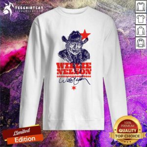 Pretty Woodcut Portrait Willie Nelson Sweatshirt