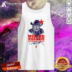 Pretty Woodcut Portrait Willie Nelson Tank-top