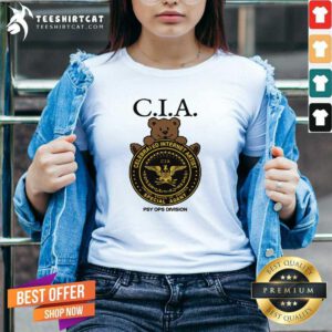 Top CIA Celebrated Internet Artist Special Agent Psy Ops Division V-neck