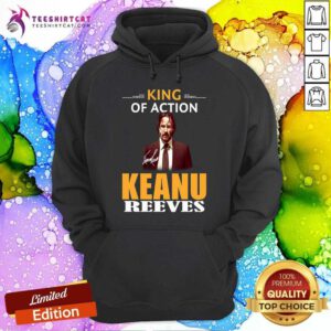 Awesome King Of Action Keanu Reeves Signature Hoodie