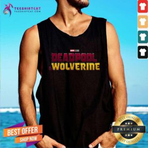 Awesome Marvel Studios Deadpool And Wolverine Official Movie Logo Tank-top
