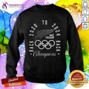 Awesome New Zealand Women’s Rugby Back 2020 To 2024 Back Champions Sweatshirt