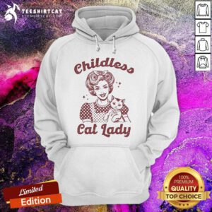 Awesome Retro Childless Cat Lady Kamala Harris Mala Hoodie