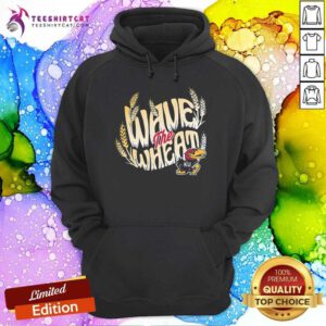 Funny KU Wave The Wheat Hoodie