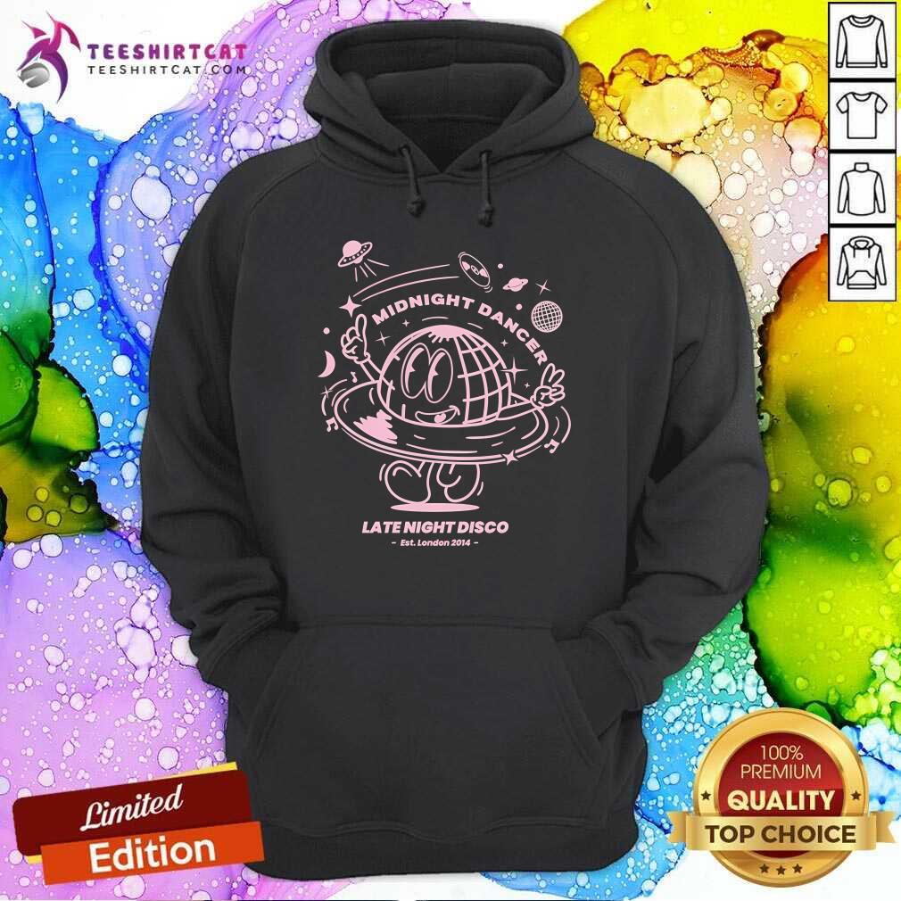 Funny Midnight Dancer Late Night Disco Hoodie