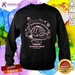 Funny Midnight Dancer Late Night Disco Sweatshirt