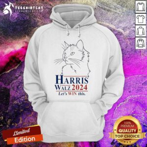 Good Harris Walz 2024 Let’s Win This Cat Vote Kamala Hoodie