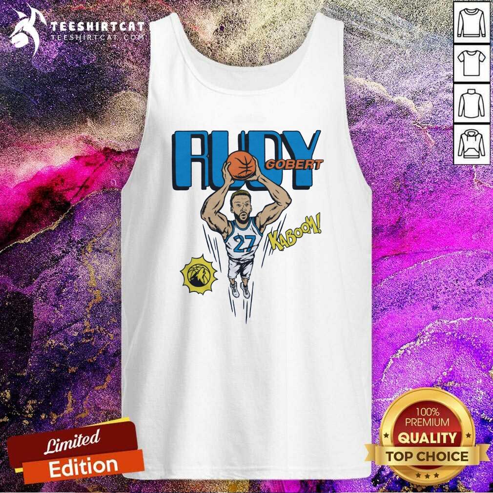 Great Minnesota Timberwolves Comic Book Rudy Gobert Tank-top