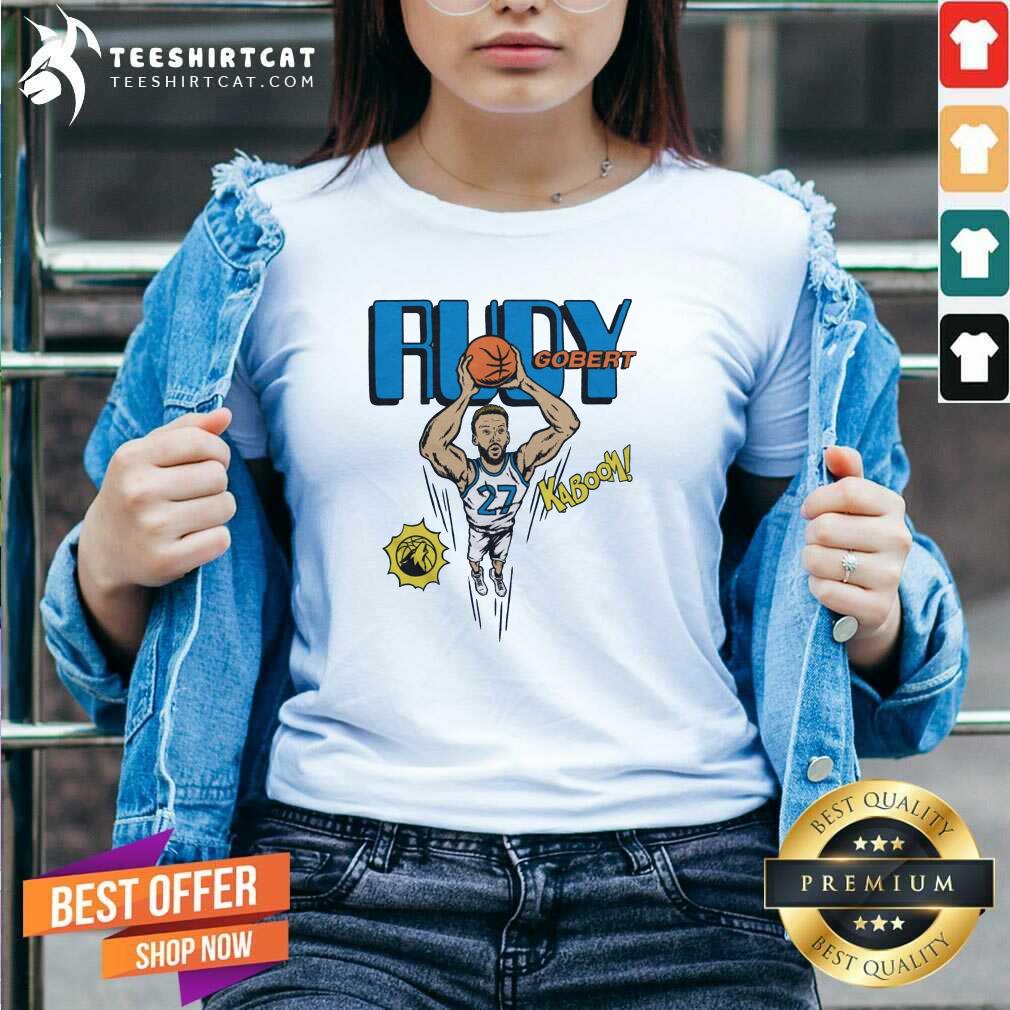 Great Minnesota Timberwolves Comic Book Rudy Gobert V-neck