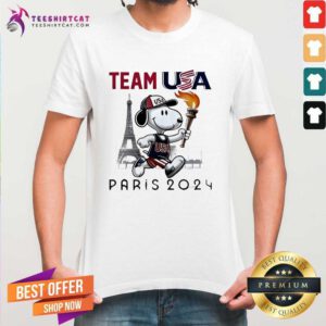 Great Snoopy Team USA Olympic Paris 2024 T-Shirt