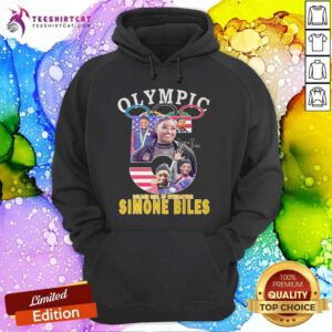 Happy Olympic Paris 2024 USA Gymnastic Gold Medal Simone Biles Hoodie