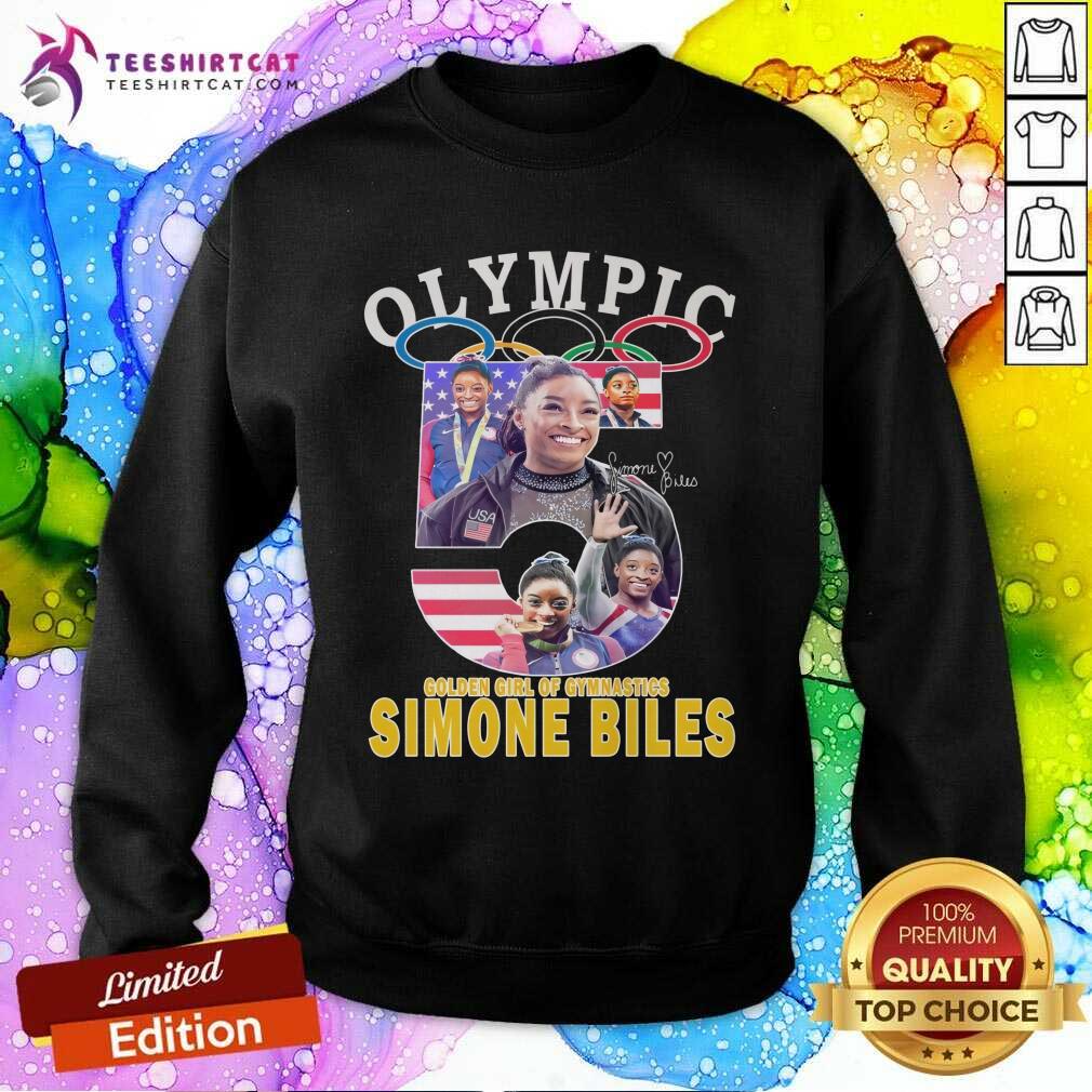 Happy Olympic Paris 2024 USA Gymnastic Gold Medal Simone Biles Sweatshirt