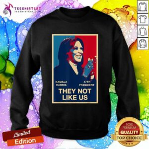 Hot Kamala Harris 47th President They Not Like Us Sweatshirt