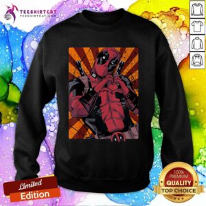 Hot Marvel Deadpool Heart Hands Sweatshirt