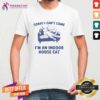 Hot Vintage Sorry I Can't Come I'm An Indoor House Cat T-Shirt