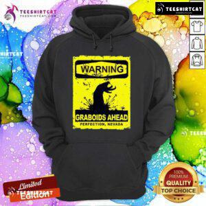 Hot Warning Graboids Ahead Vectorized Hoodie