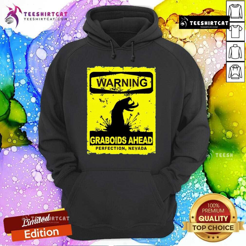 Hot Warning Graboids Ahead Vectorized Hoodie