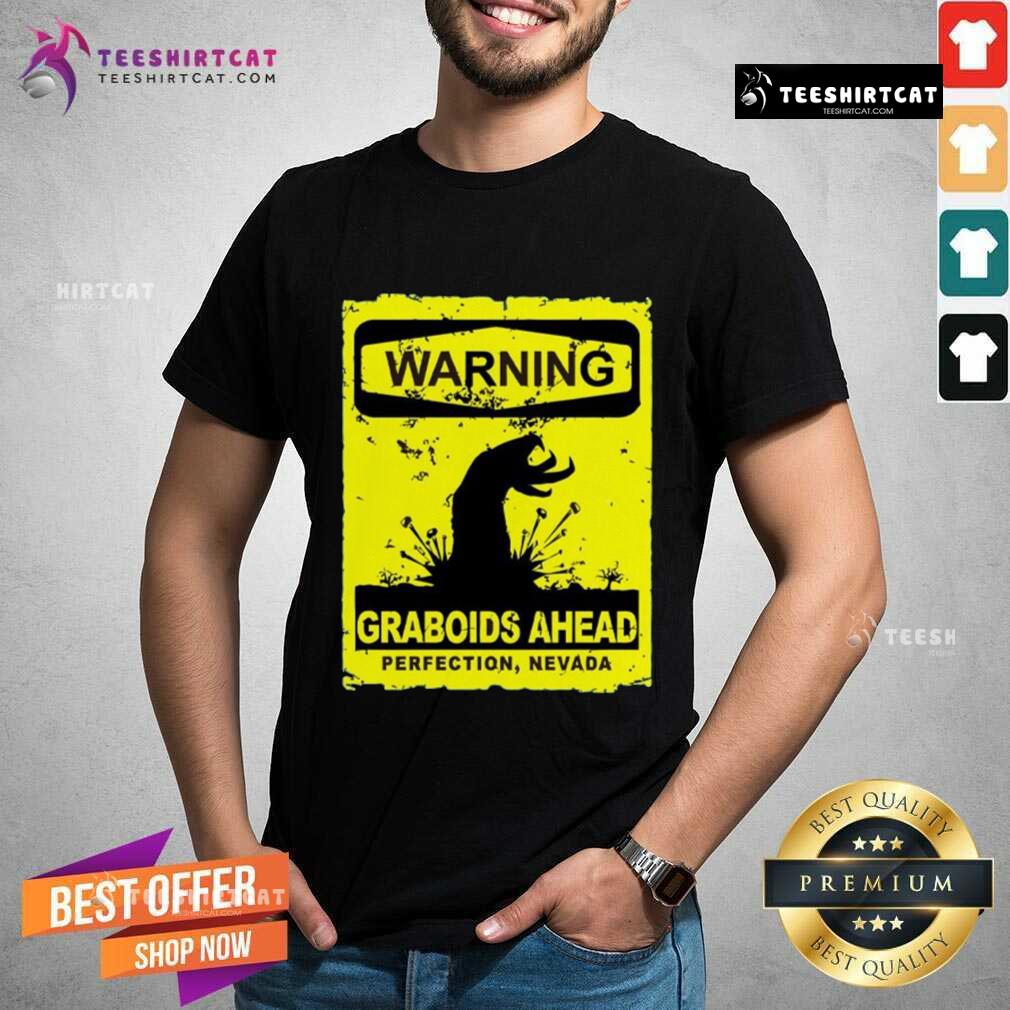 Hot Warning Graboids Ahead Vectorized T-Shirt