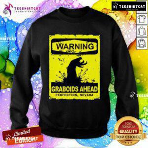 Hot Warning Graboids Ahead Vectorized Sweatshirt